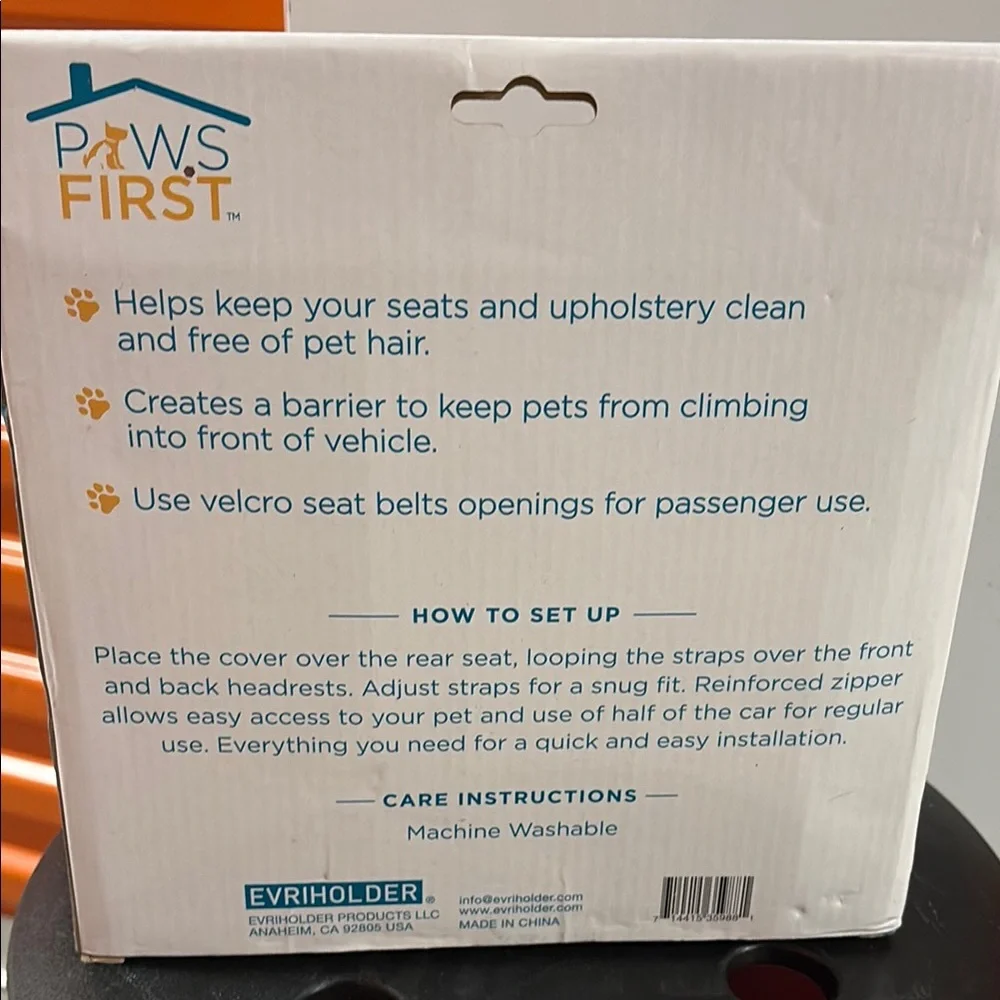 Paws First Dog Car Seat Hammock